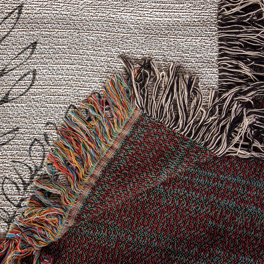 Grandparents Gift from Grandkids, Grandma Grandpa Blanket, Grandparents Woven Throw