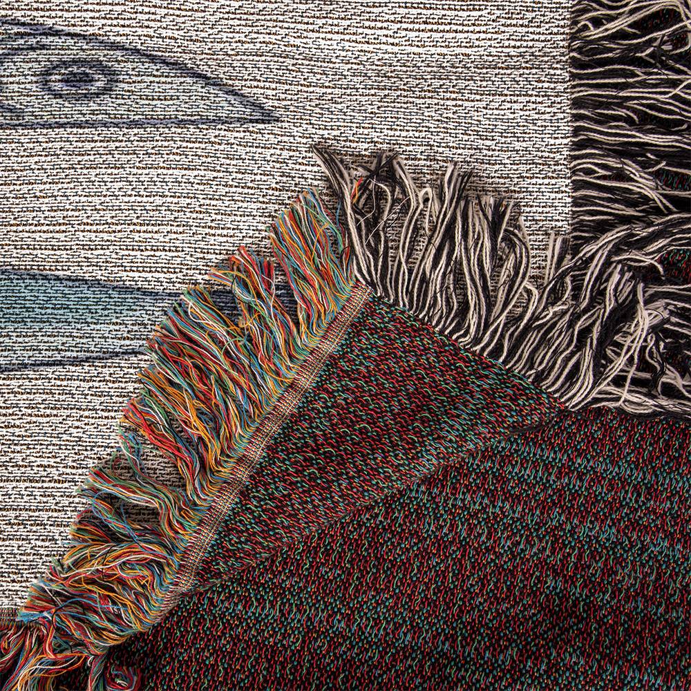 Sardine Blanket, Sardine Woven Throw, Fish Blanket, Sardine Fish Wall Hanging