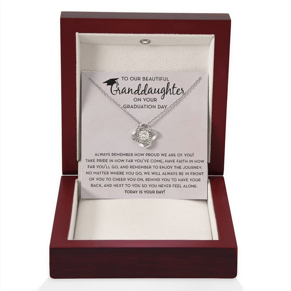 Granddaughter Gift for Graduation from Grandparents, Graduation Necklace for Granddaughter