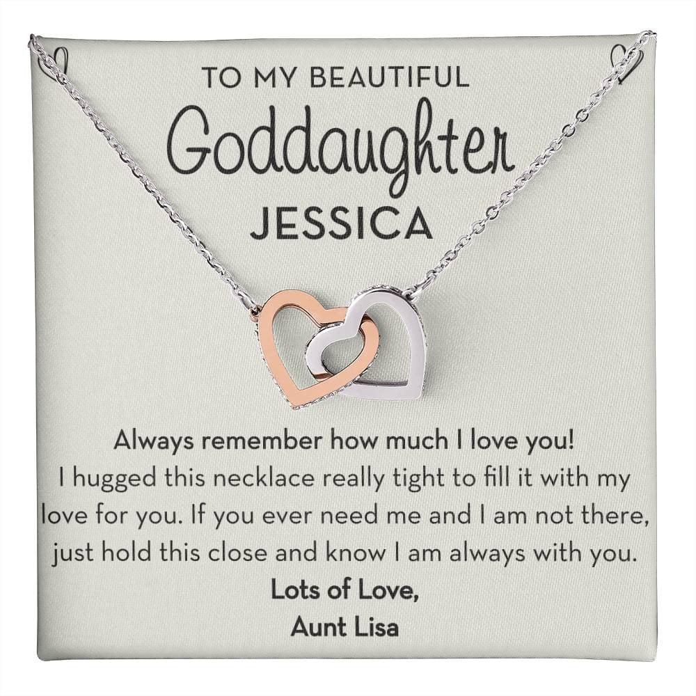 Personalized Goddaughter Gift, Goddaughter Necklace / Jewelry, Birthday / Graduation / Confirmation Gift for Goddaughter, From Godmother