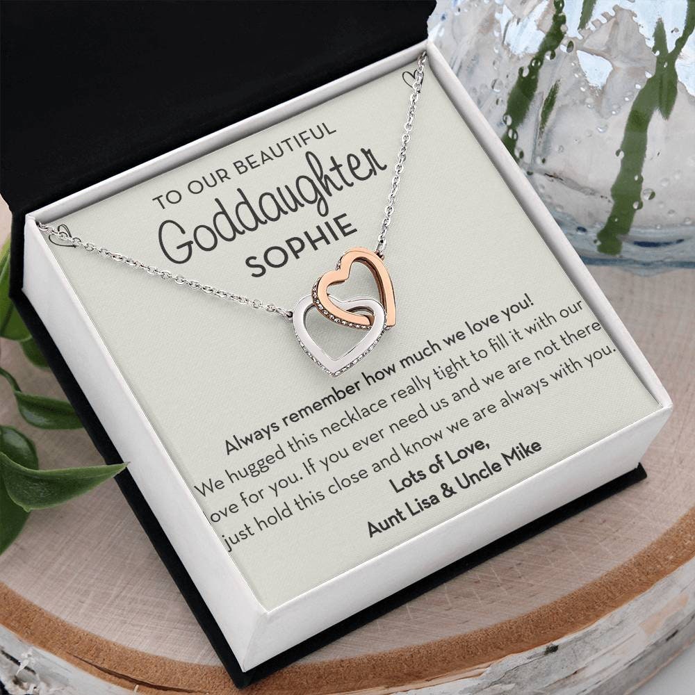 Personalized Goddaughter Gift, Goddaughter Necklace / Jewelry, Birthday / Graduation / Confirmation Gift for Goddaughter, From Godparents