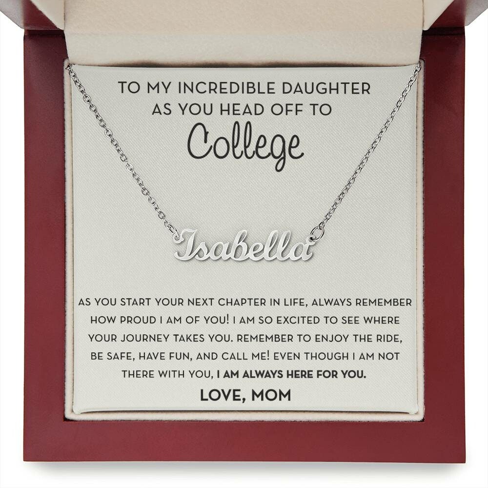Personalized Gift for Daughter Going to College, Off to College Card, Mother Daughter Gift, Freshman Daughter Gift, Starting College Gift