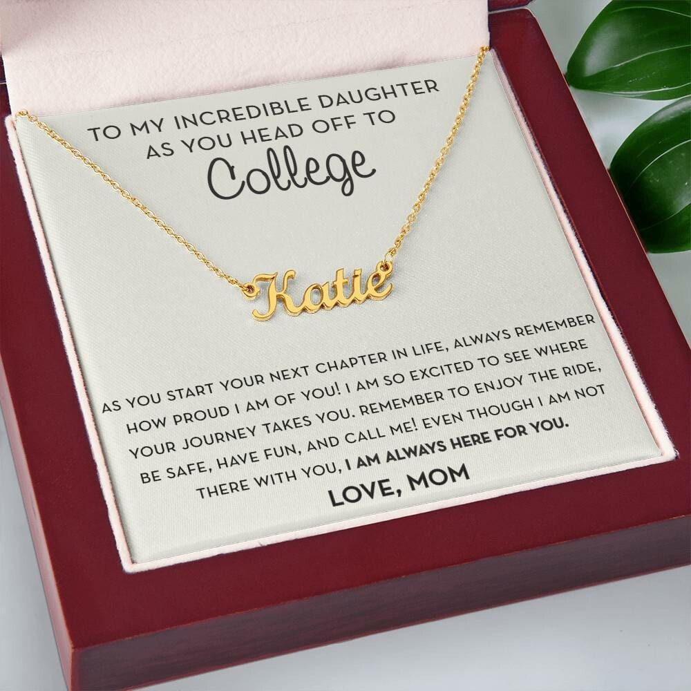 Personalized Gift for Daughter Going to College, Off to College Card, Mother Daughter Gift, Freshman Daughter Gift, Starting College Gift