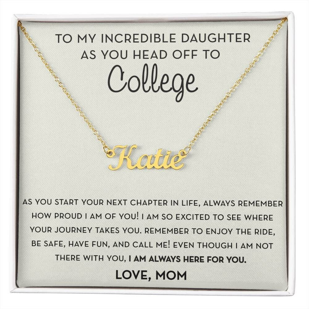Personalized Gift for Daughter Going to College, Off to College Card, Mother Daughter Gift, Freshman Daughter Gift, Starting College Gift