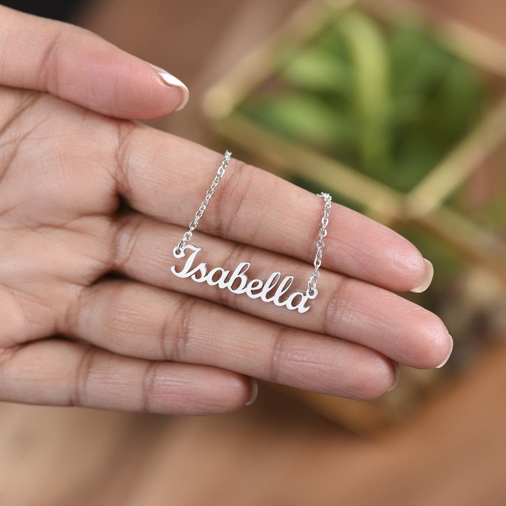 Personalized Gift for Daughter Going to College, Gift from Parents, Custom Name Necklace, Freshman Gift, Daughter Moving to College Gift