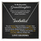 To Granddaughter from Grandma Custom Name Necklace, Always Remember