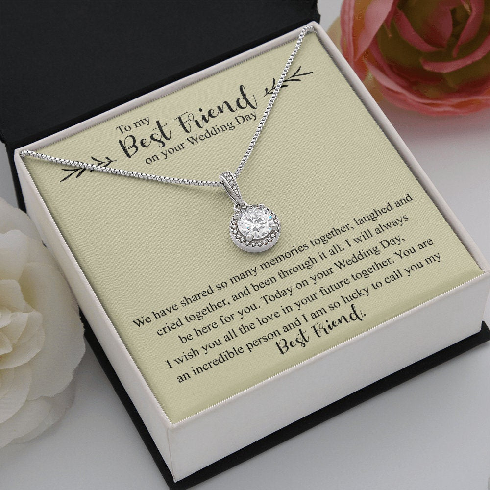 To My Best Friend on Your Wedding Day Necklace