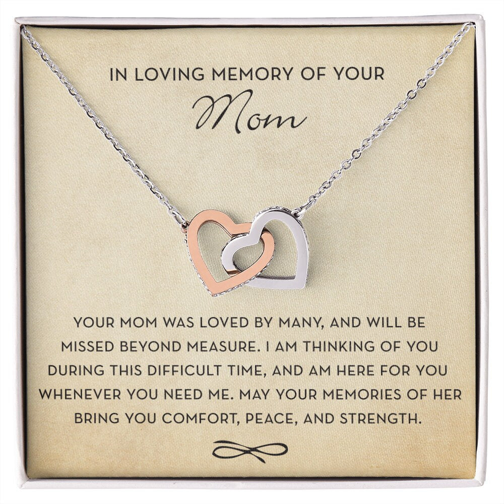 In Loving Memory of your Mom, Memorial Gift For Loss of Mother, Condolence Gift
