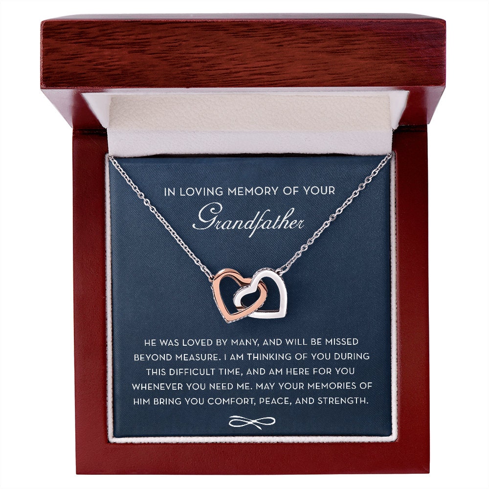 In Loving Memory of your Grandfather, Memorial Gift For Loss of Grandfather, Grandfather Condolence Gift