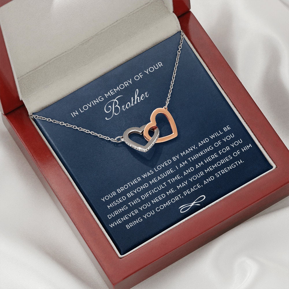 In Loving Memory of your Brother, Memorial Gift Loss of Brother, Brother Condolence Gift