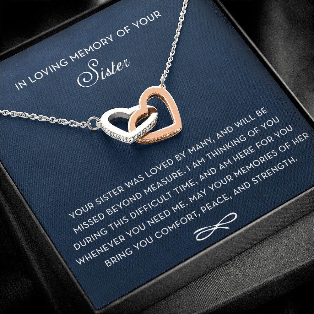 In Loving Memory of your Sister, Memorial Gift For Loss of Sister, Sister Condolence Gift, Grief Gift, Condolence Gift, Loss of Sister Gift