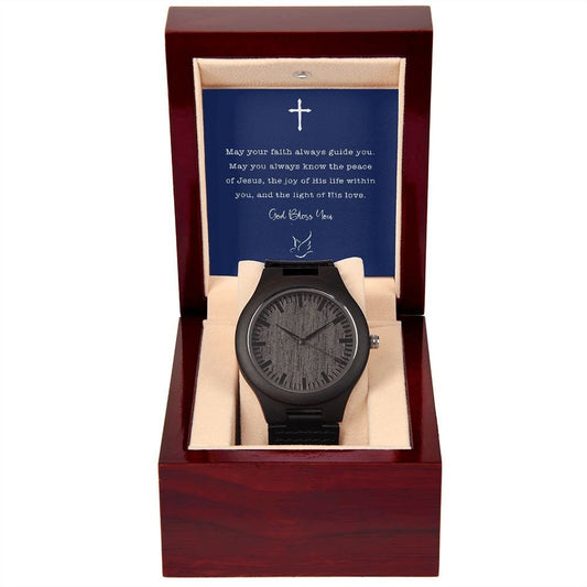 Confirmation Wooden Watch for Boy, Confirmation Gift