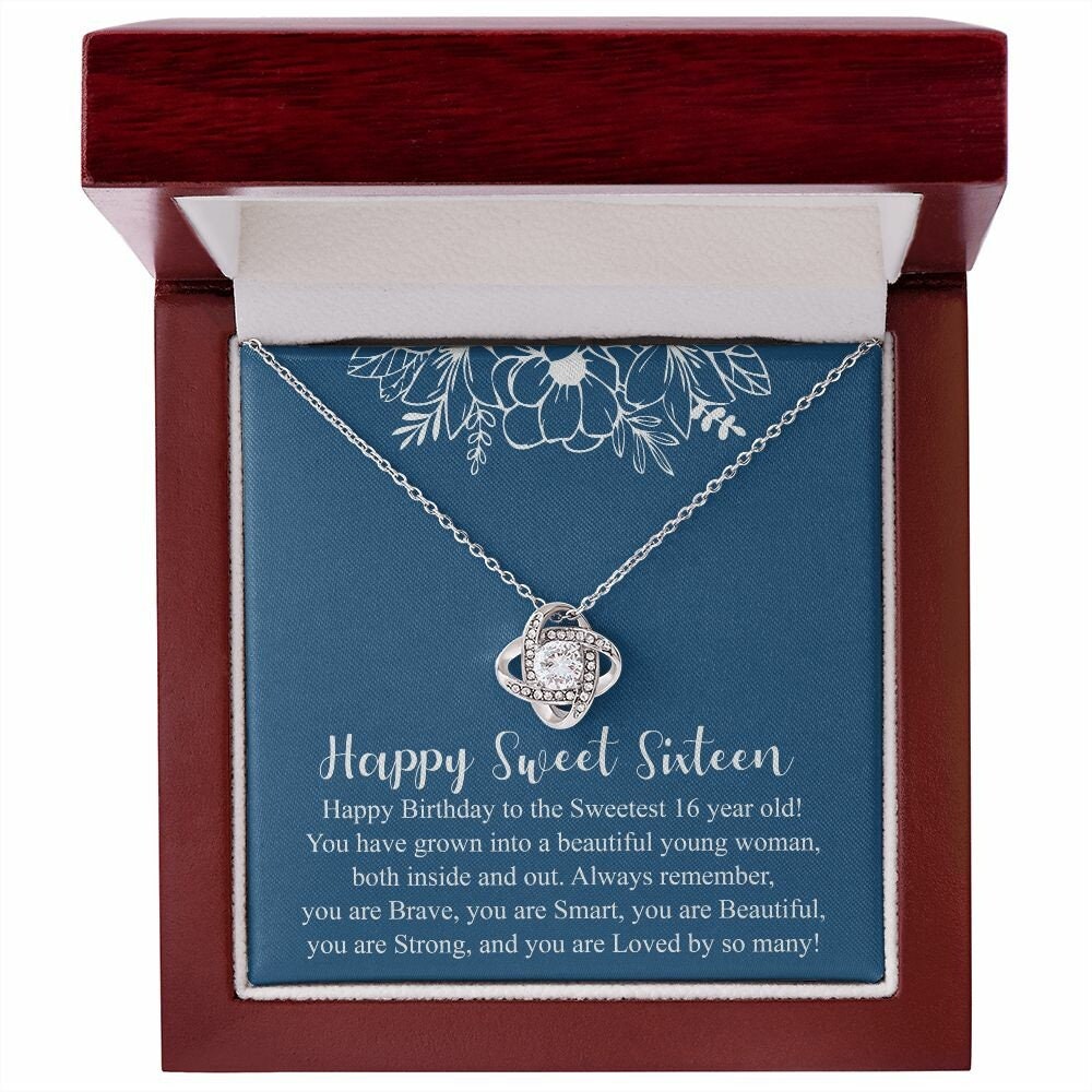 Sweet Sixteen Necklace for Girl, Gift for Sweet 16 Birthday