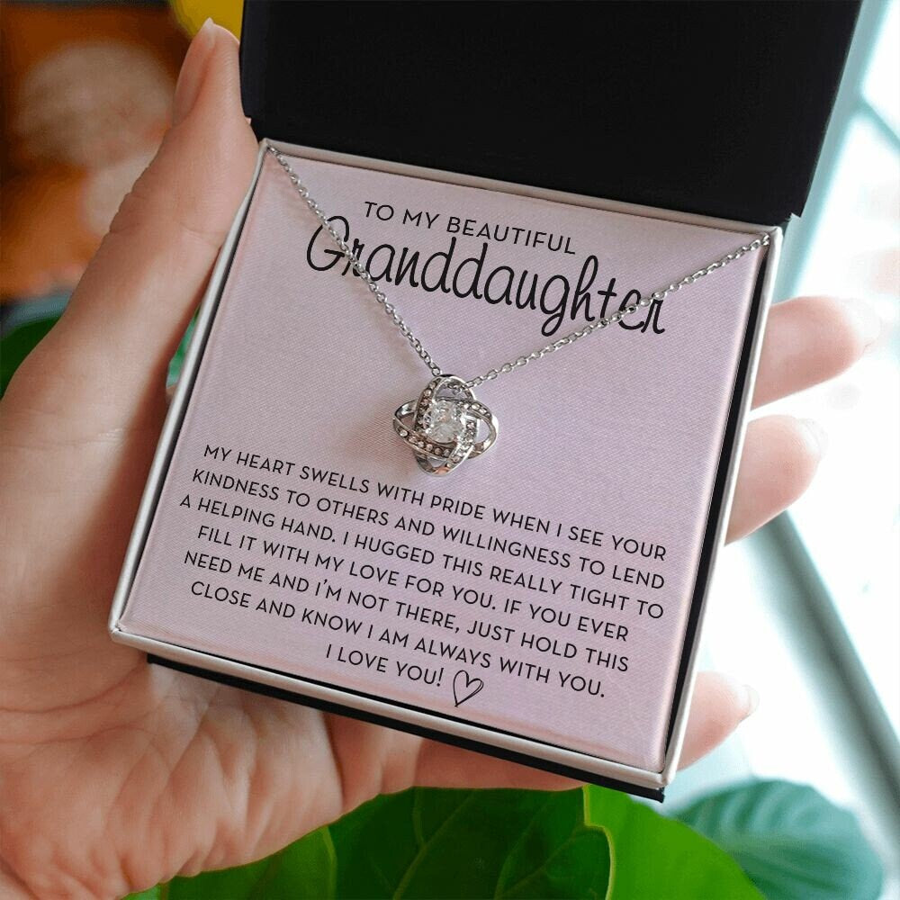 Granddaughter Gift, To my Granddaughter Gift, Knot Necklace, I Am Always With You