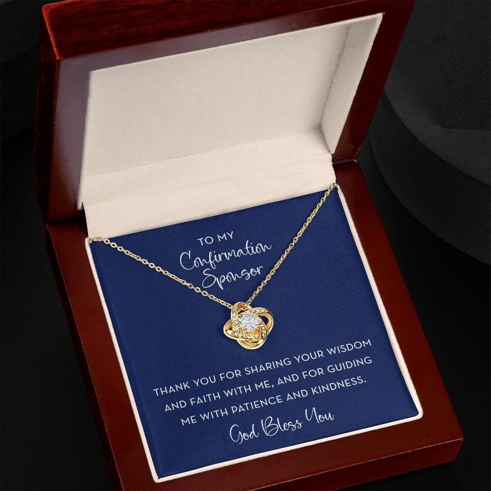 Confirmation Sponsor Gift Necklace, Confirmation Sponsor Gift For Women