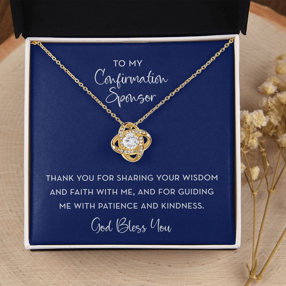 Confirmation Sponsor Gift Necklace, Confirmation Sponsor Gift For Women
