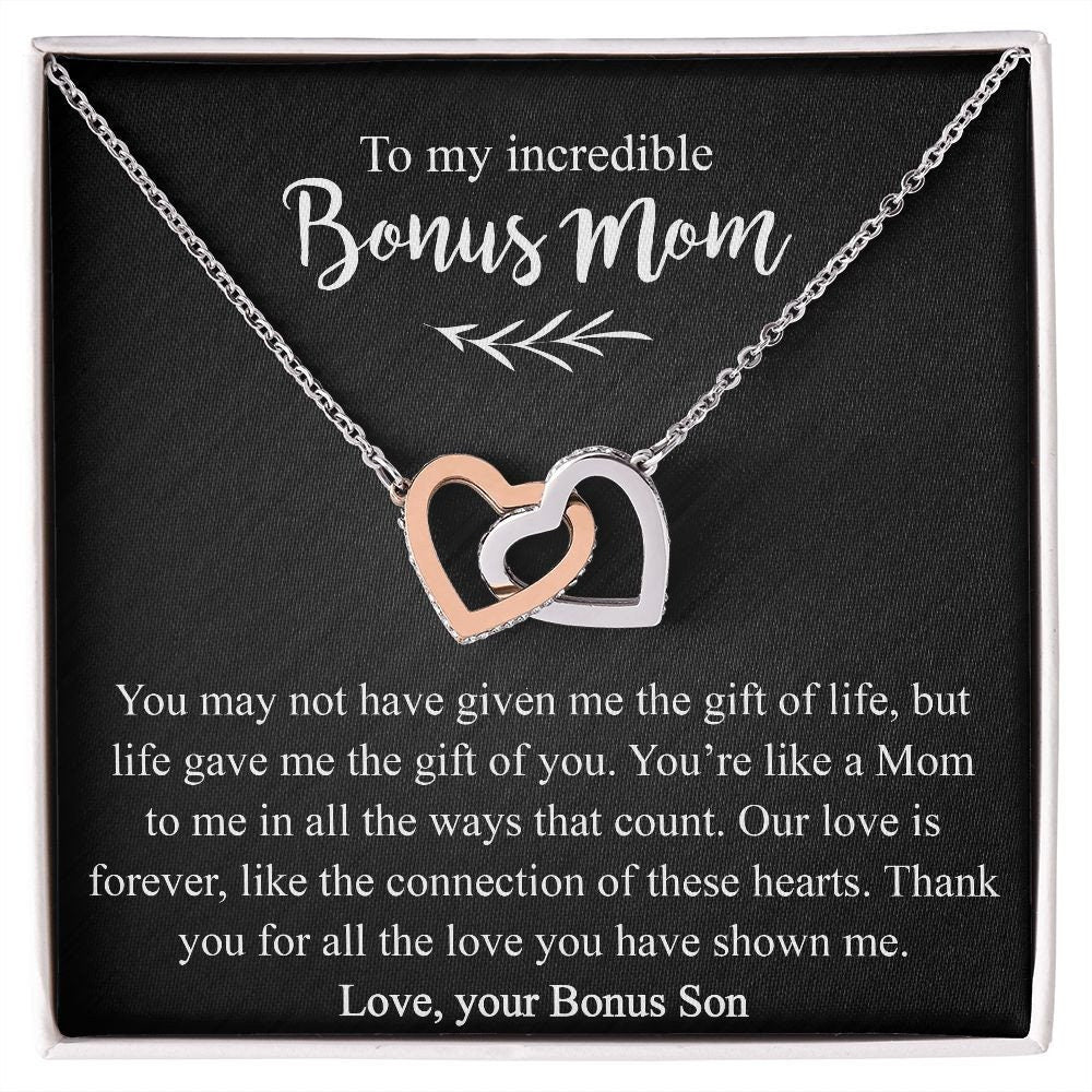 Bonus Mom Necklace Gift from Bonus Son
