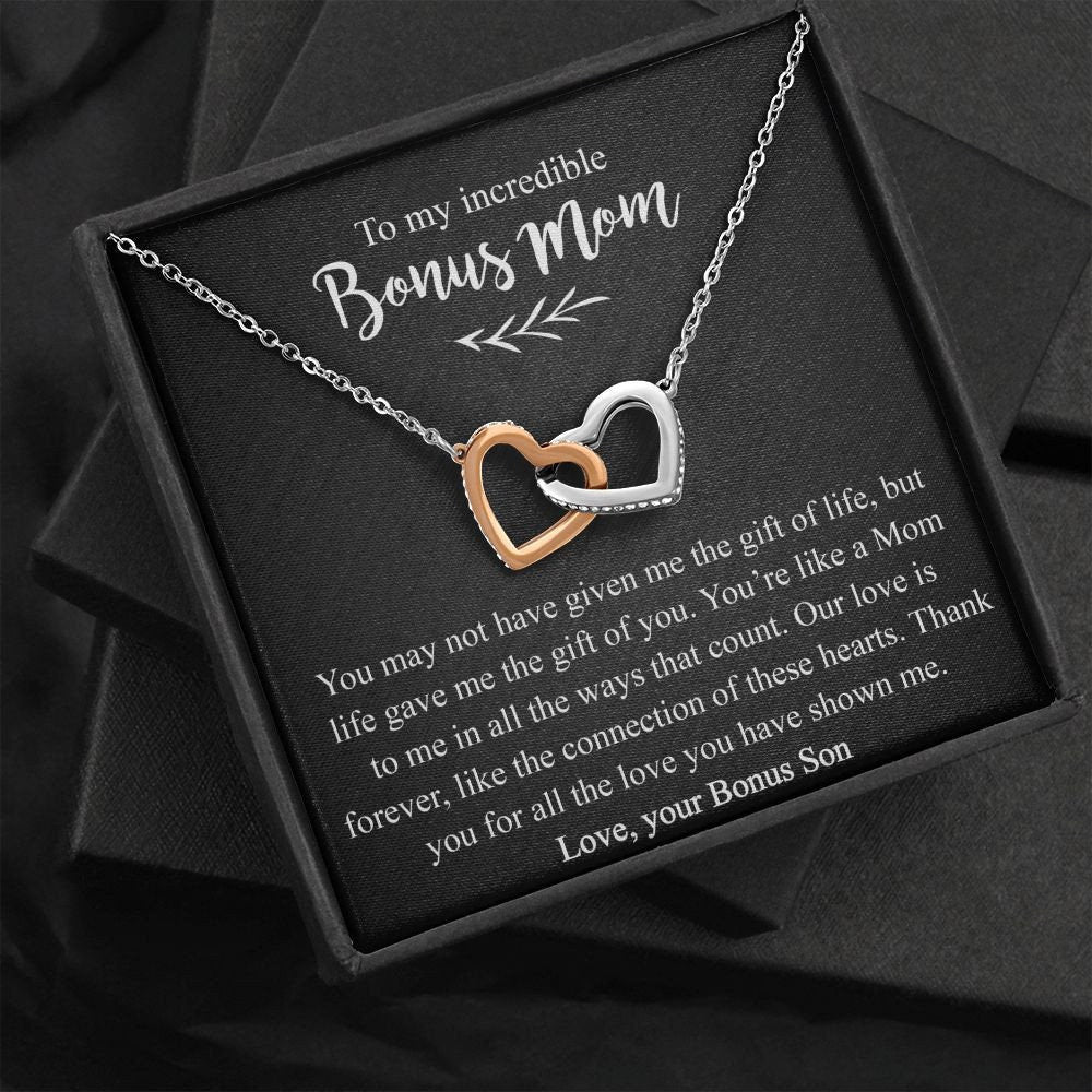 Bonus Mom Necklace Gift from Bonus Son