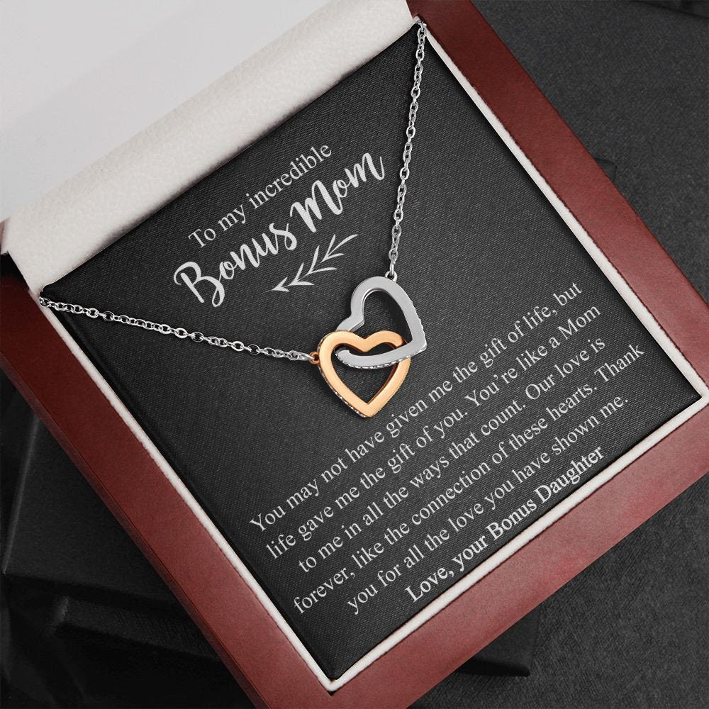 Bonus Mom Gift from Bonus Daughter, Bonus Mom Necklace