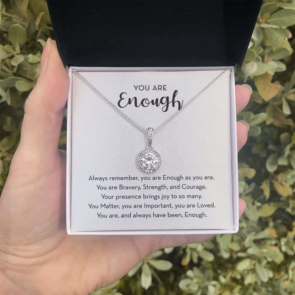 You are Enough Gift, Inspirational Encouragement Gift, You are Enough Necklace