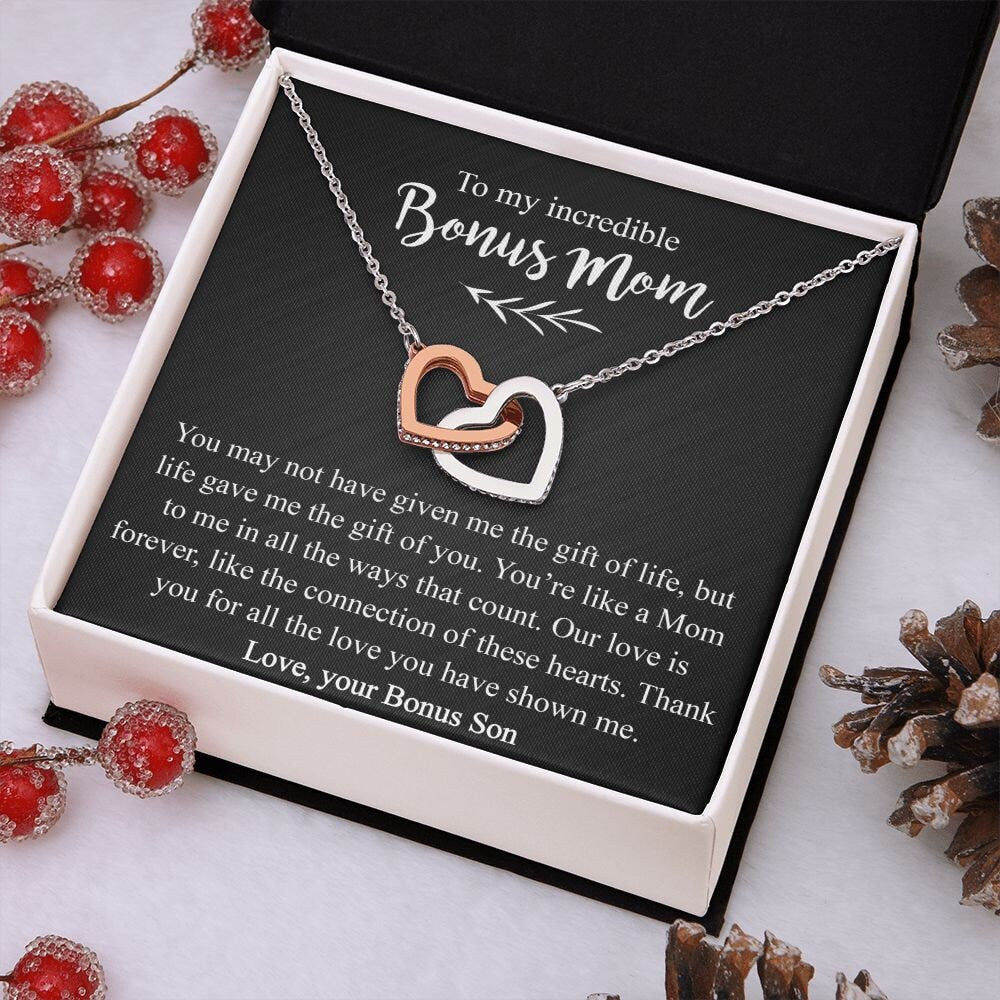 Bonus Mom Necklace Gift from Bonus Son