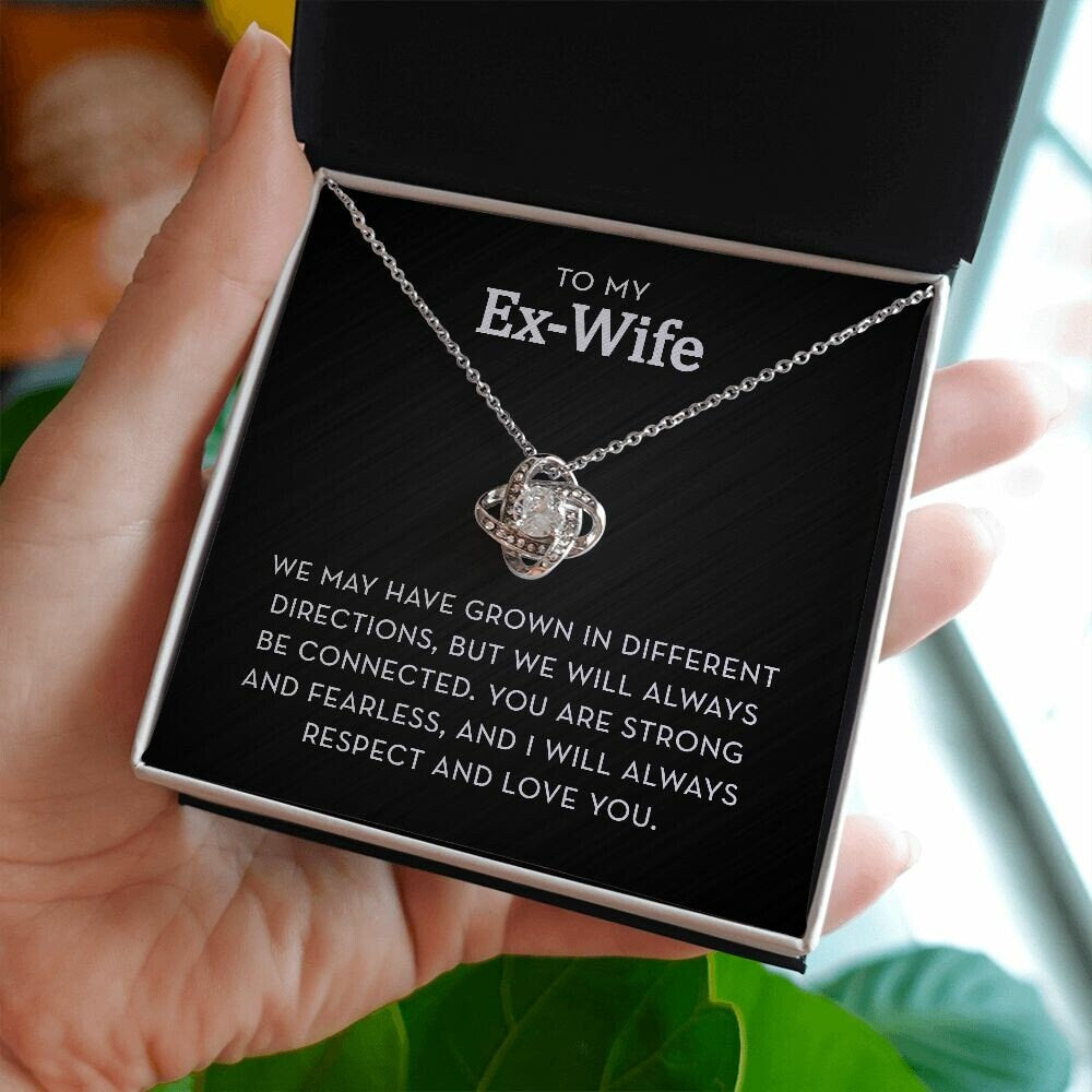 To My Ex-Wife Necklace, Gift for Ex-Wife, Always be Connected, Gift from Ex-Husband, Ex-Wife Birthday / Christmas / Mother's Day Gift