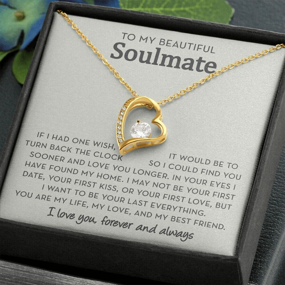 Gift for Soulmate Necklace, If I Had One Wish