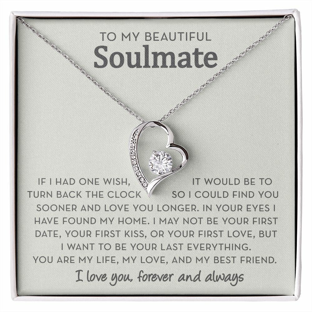 Gift for Soulmate Necklace, If I Had One Wish