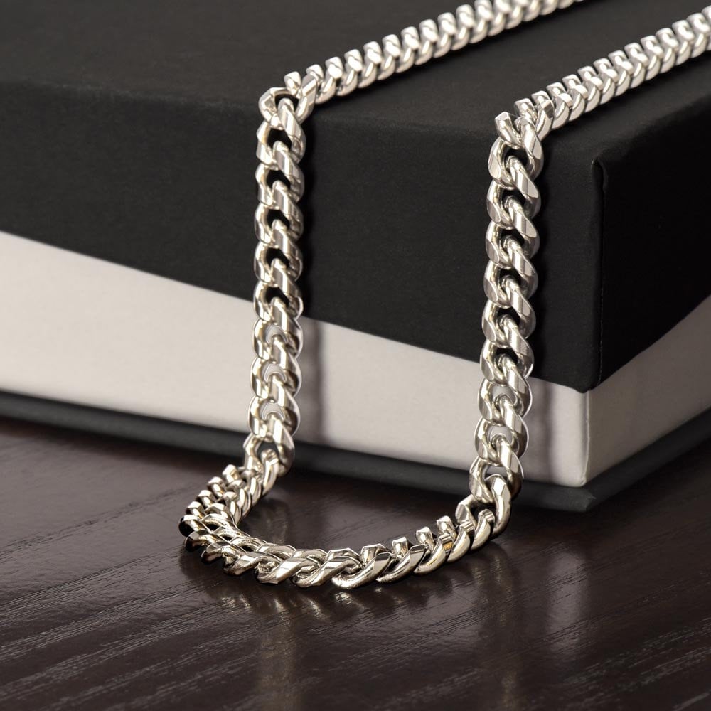 To My Boyfriend Link Chain Necklace, You Mean the World to Me