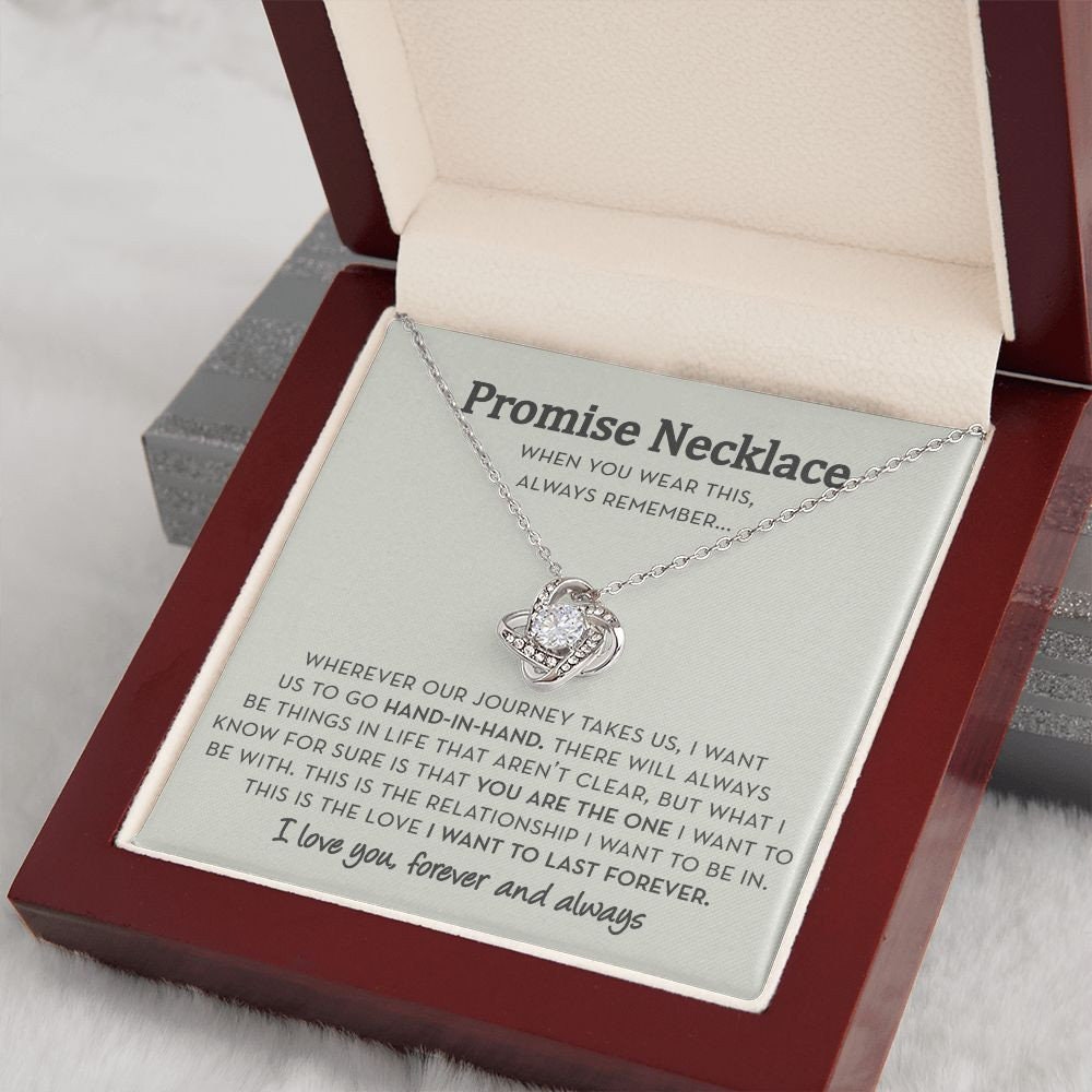 Promise Gift for Girlfriend, Promise Jewelry for Her, Anniversary Gift