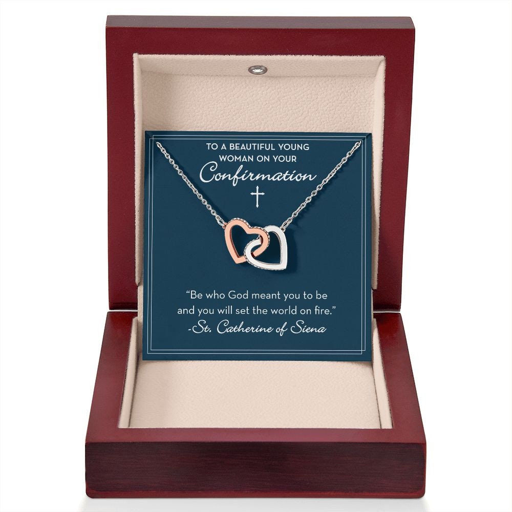 Confirmation Gift for Girl, St. Catherine of Siena Quote Gift for Her