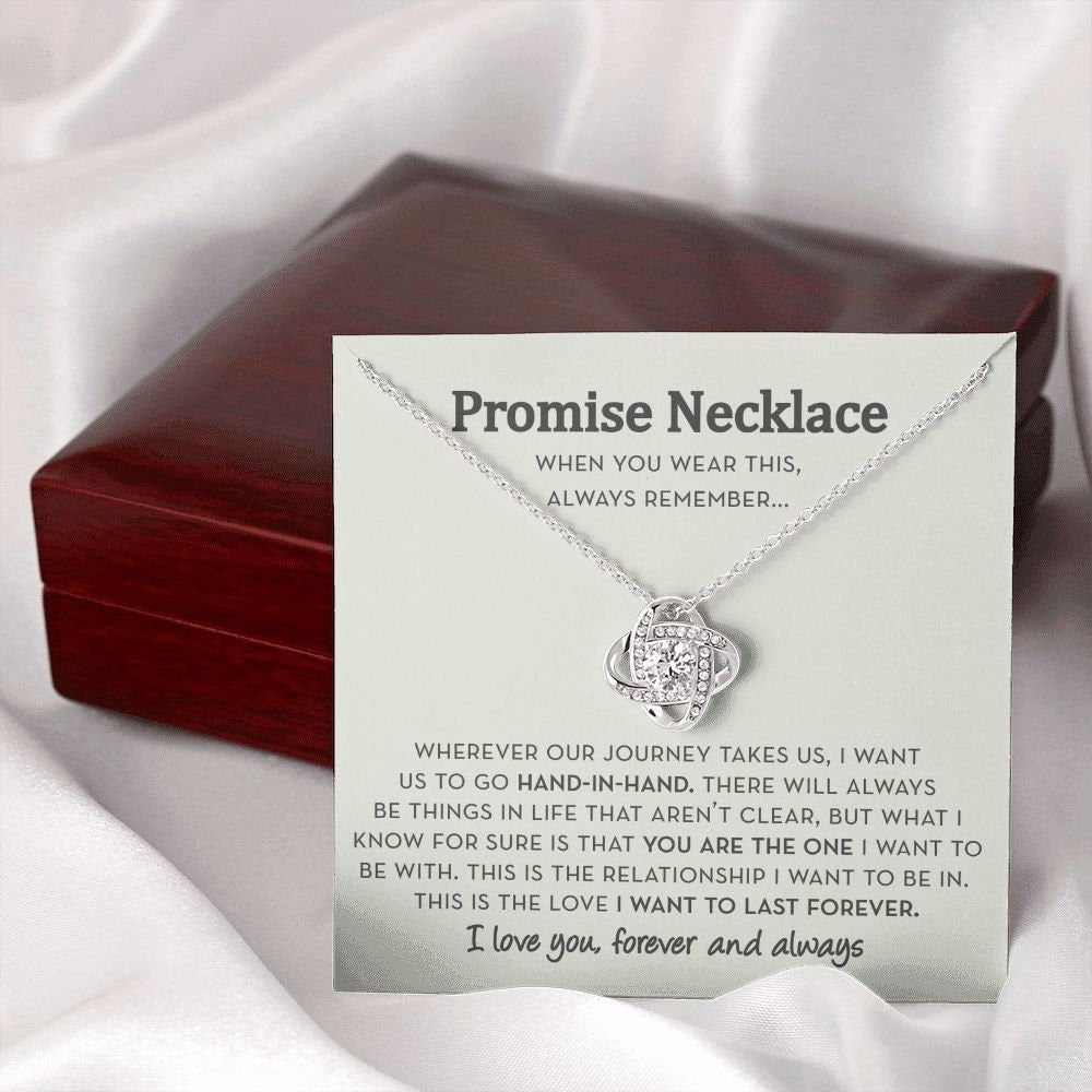 Promise Gift for Girlfriend, Promise Jewelry for Her, Anniversary Gift