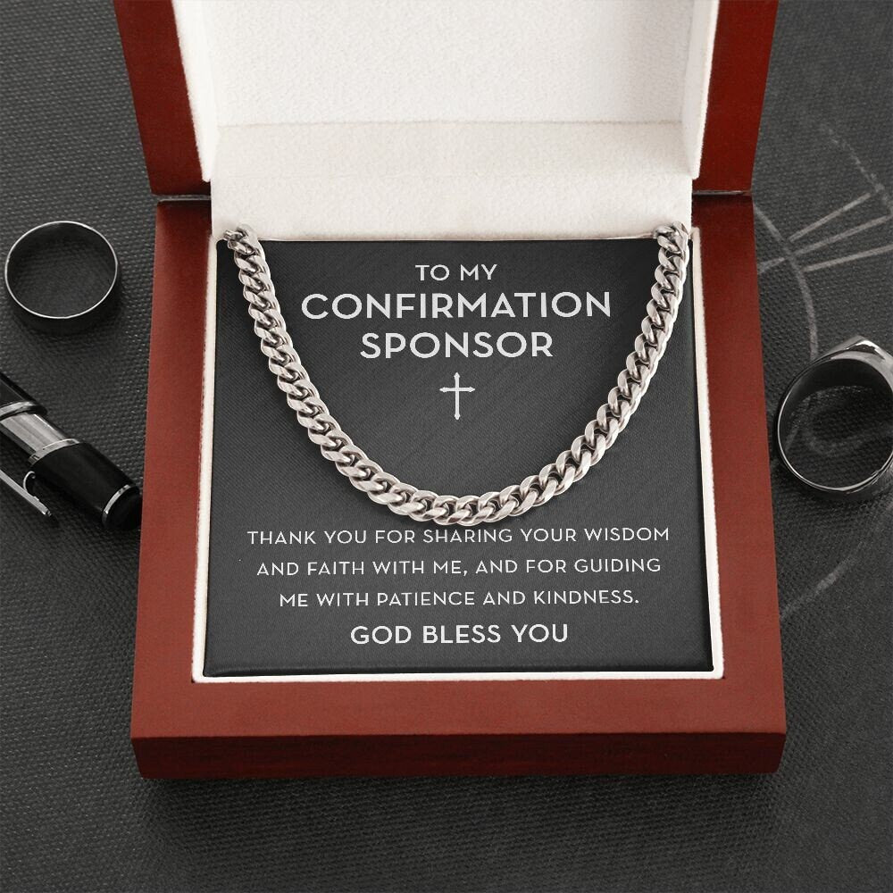 Confirmation Sponsor Gift, Confirmation Sponsor Appreciation Thank You Gift