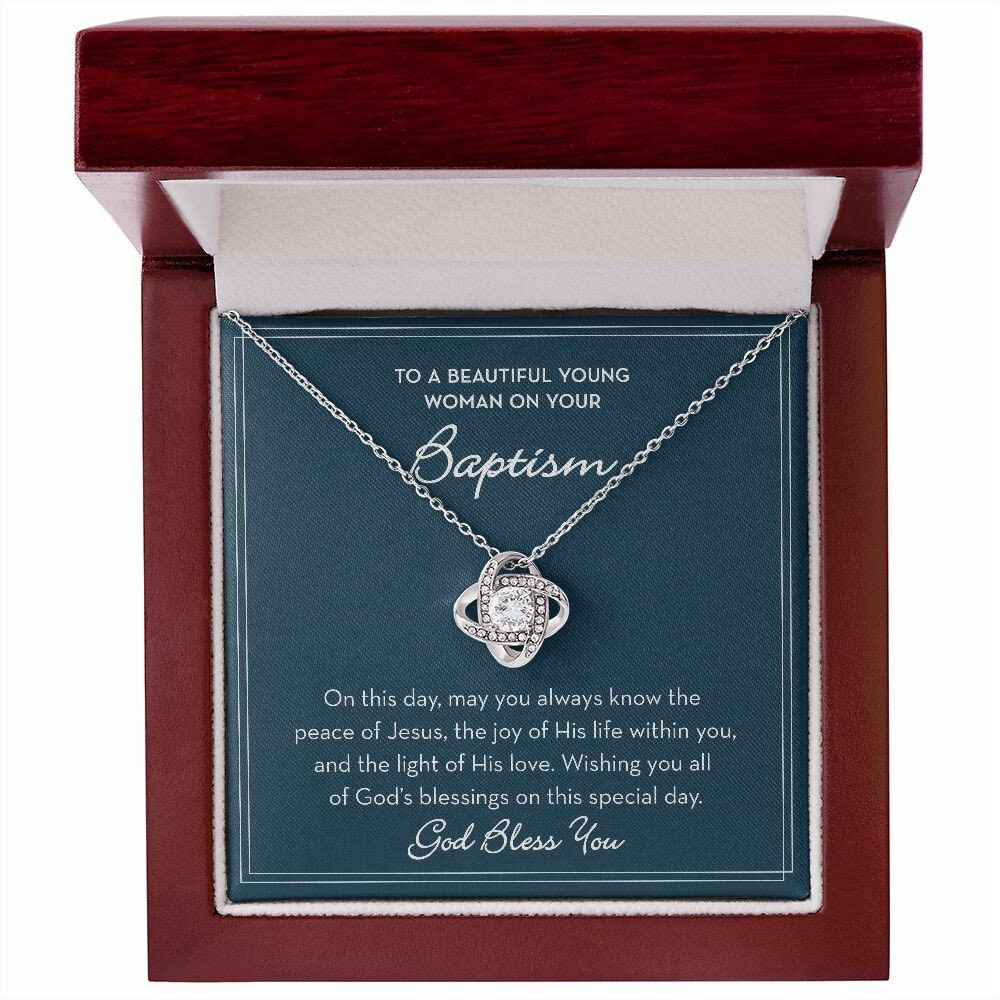 Baptism Necklace for Girl, Baptism Gift for Her
