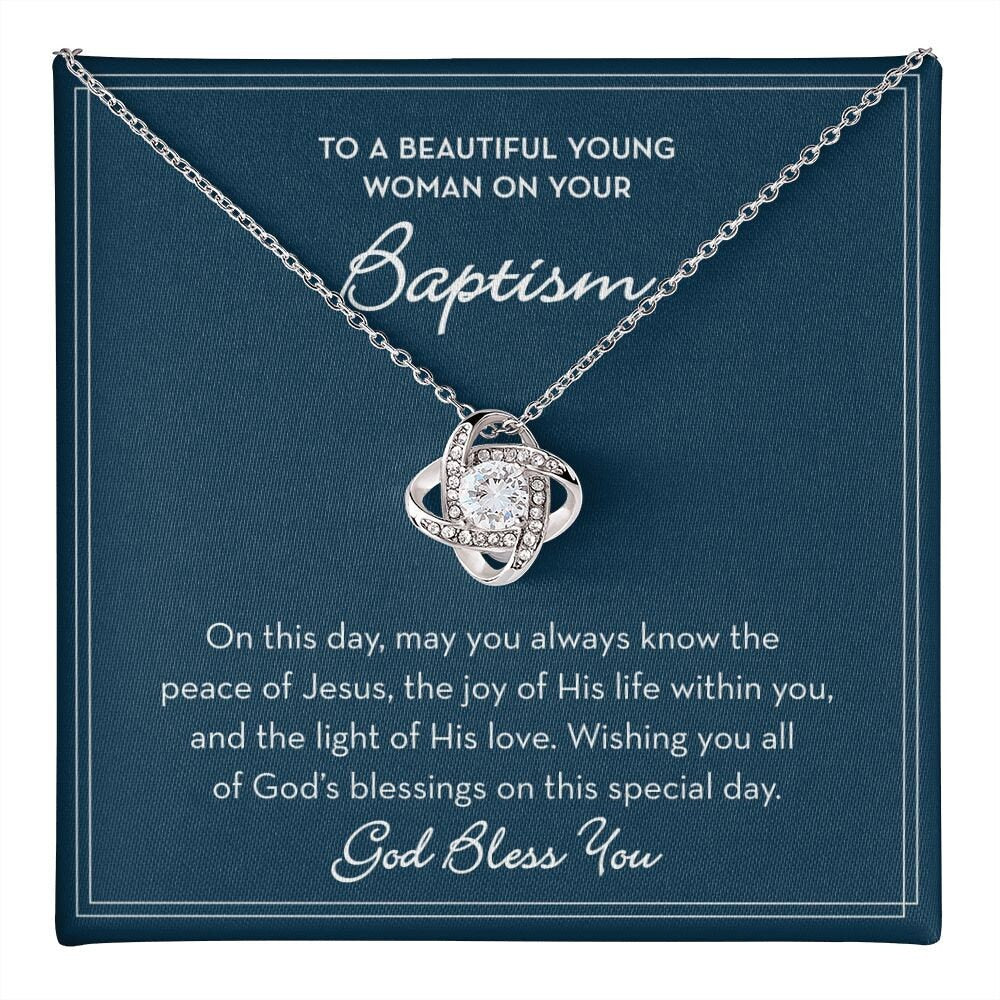 Baptism Necklace for Girl, Baptism Gift for Her