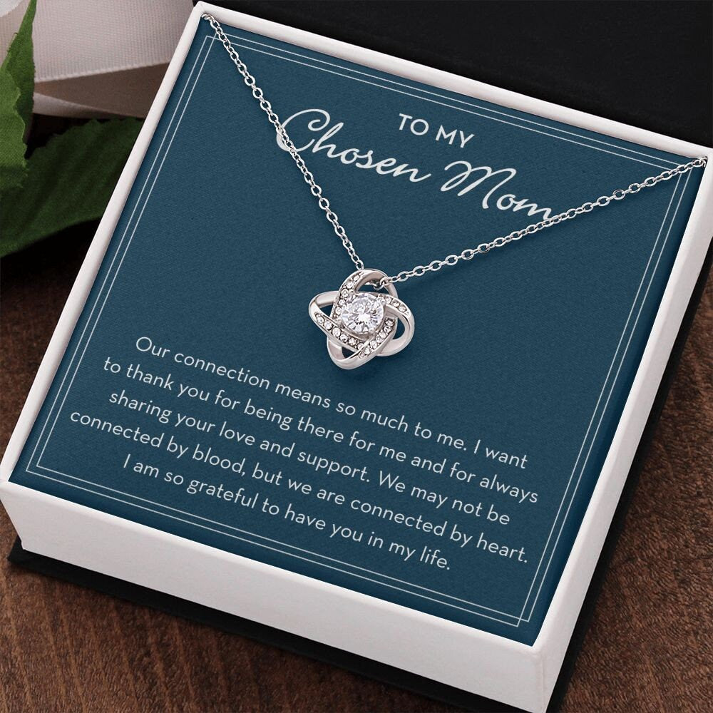 Chosen Mom Gift, Bonus Mom Necklace, Chosen Mom Mothers Day Necklace