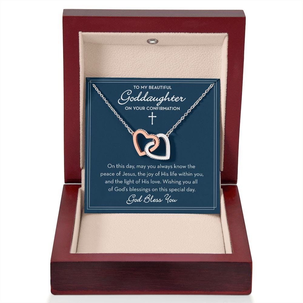 Goddaughter Confirmation Gift, For my Goddaughter Confirmation Necklace, Religious Gift