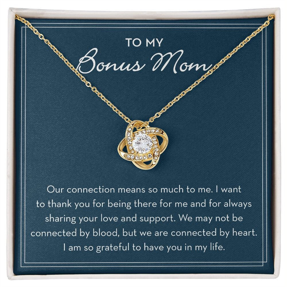 Bonus Mom Necklace Gift, Grateful to Have You