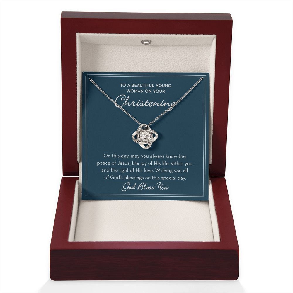 Christening Necklace for Girl, Christening Gift for Her, Gift for Christening
