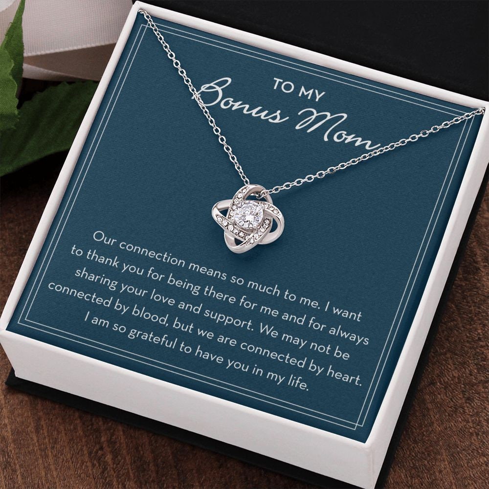 Bonus Mom Necklace Gift, Grateful to Have You