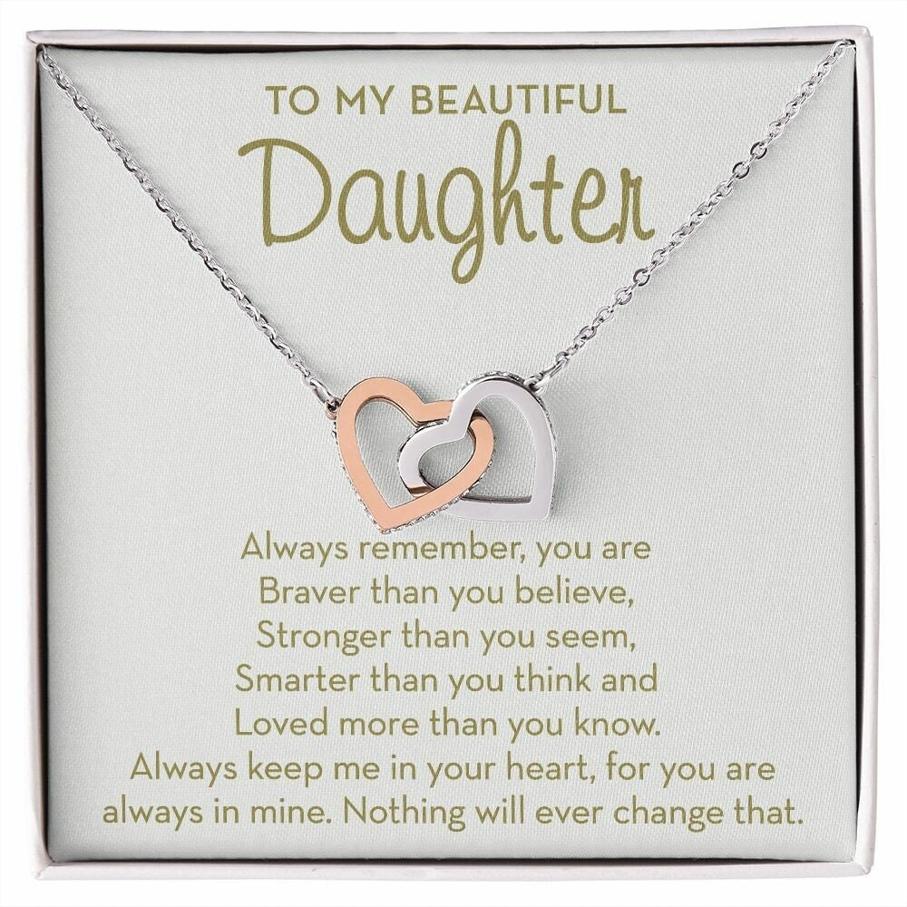 Gift for Daughter, To My Daughter Necklace, Encouragement Gift for Daughter