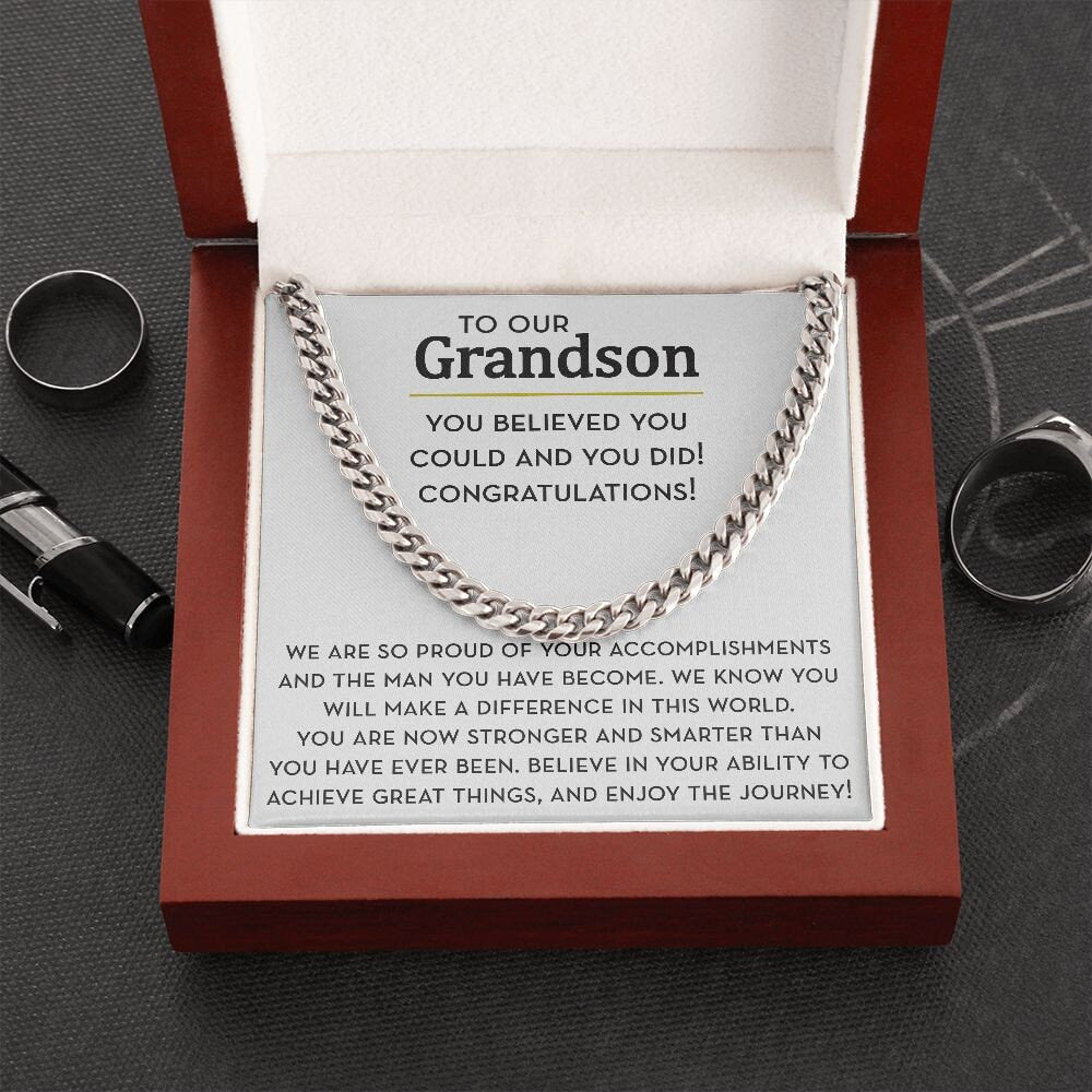 Graduation Gift for Grandson, Gift from Grandparents