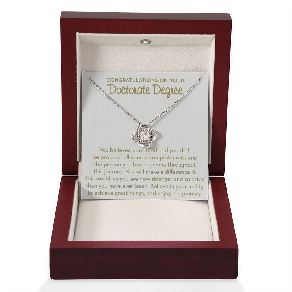 Phd Graduation Gift For Her, Doctorate Degree Graduation Necklace Gift