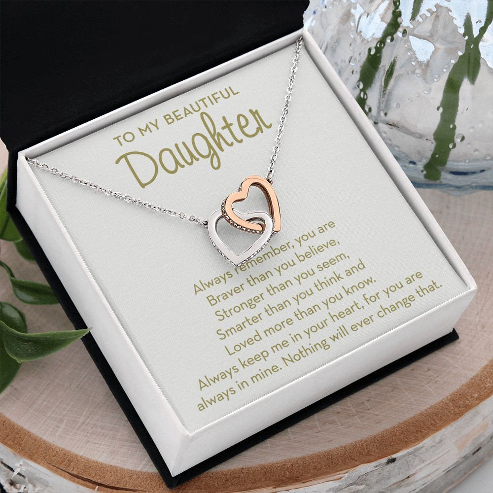 Gift for Daughter, To My Daughter Necklace, Encouragement Gift for Daughter