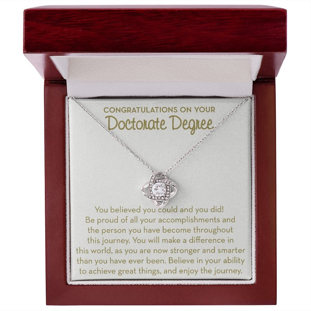 Phd Graduation Gift For Her, Doctorate Degree Graduation Necklace Gift