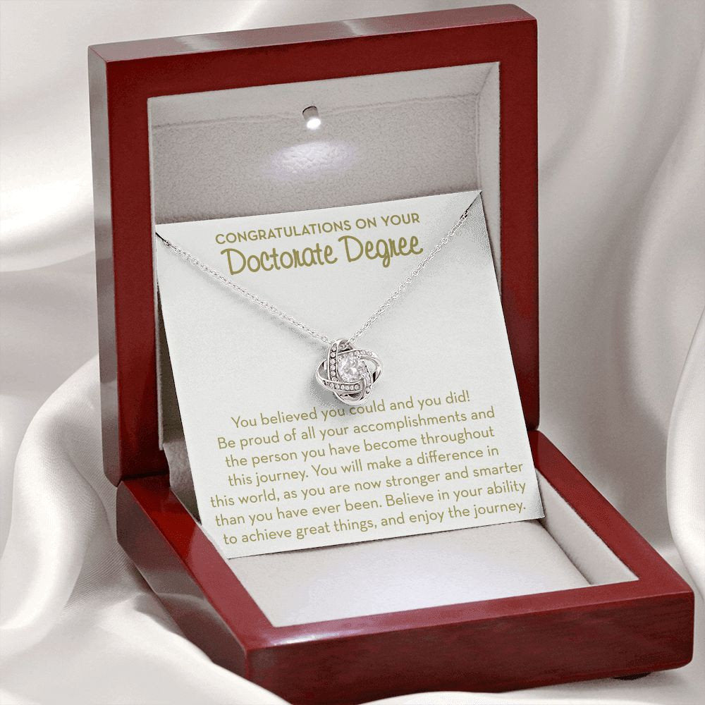 Phd Graduation Gift For Her, Doctorate Degree Graduation Necklace Gift