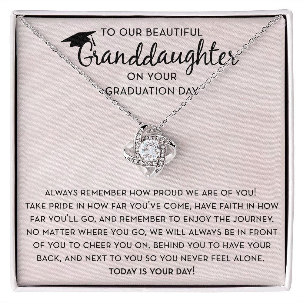 Granddaughter Gift for Graduation from Grandparents, Graduation Necklace for Granddaughter