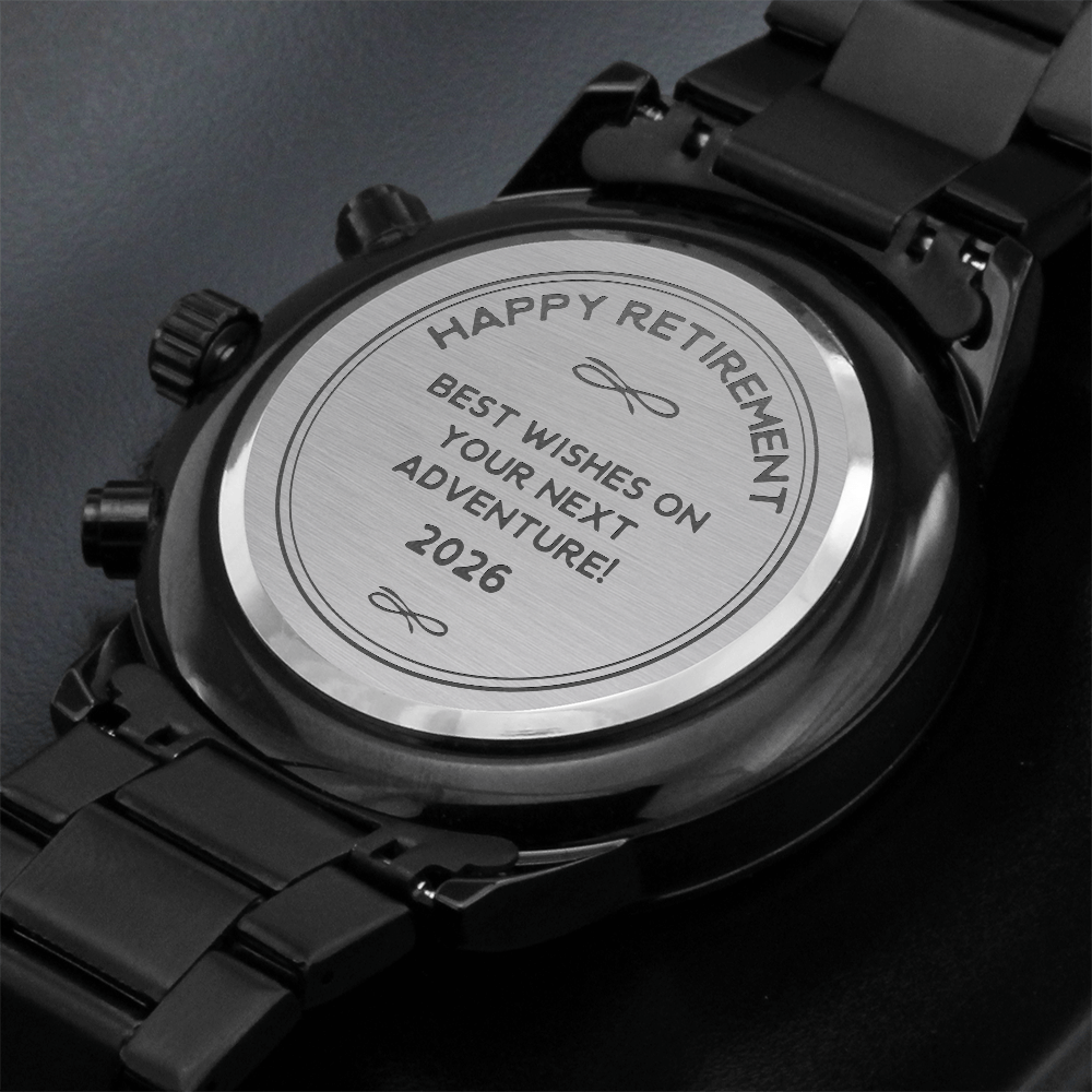 Happy Retirement 2026, Gift for Retirement, Engraved Watch, Retirement Gift for Him