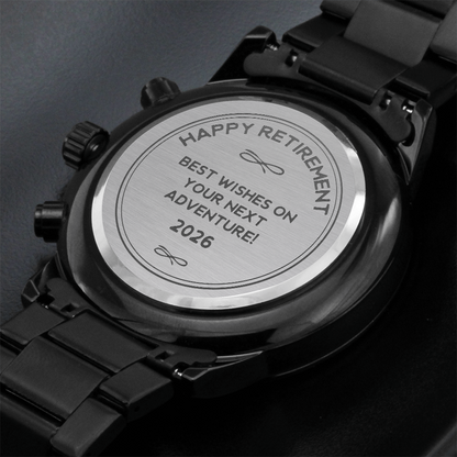 Happy Retirement 2026, Gift for Retirement, Engraved Watch, Retirement Gift for Him