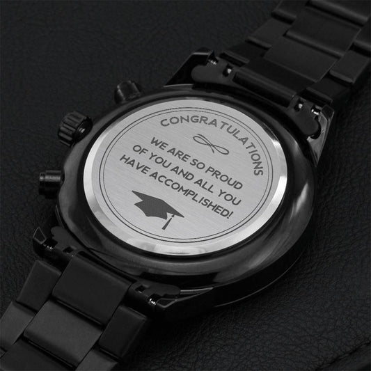 Graduation Gift for Him, Graduation Watch, Engraved Watch, Graduation Gift from Parents / Grandparents, We Are So Proud of You